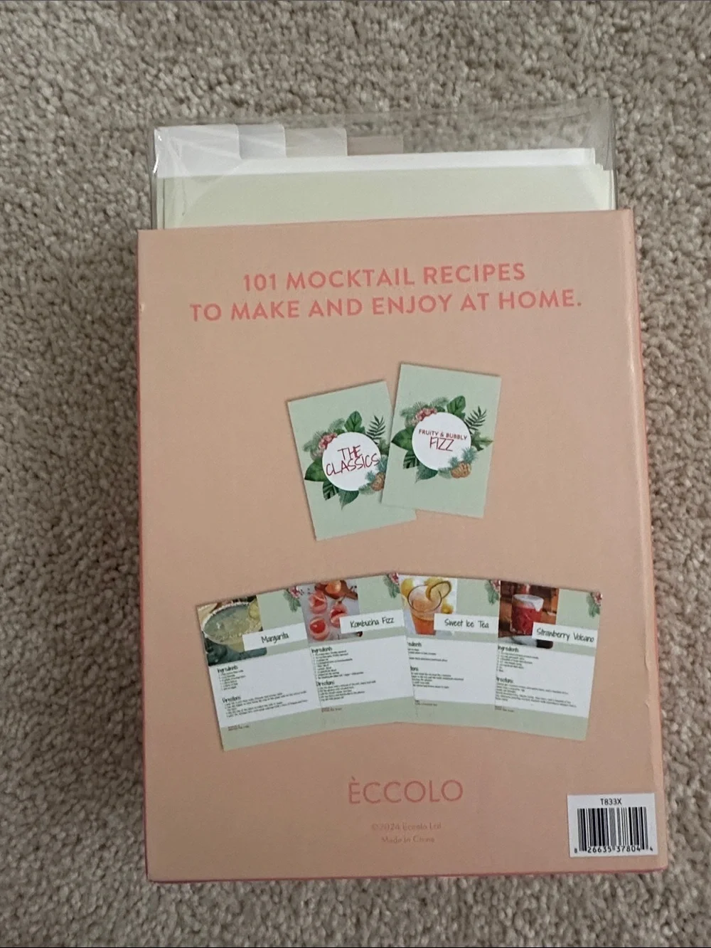 101 Mocktails Recipe Deck - Pink Non-Alcoholic Drink Ideas